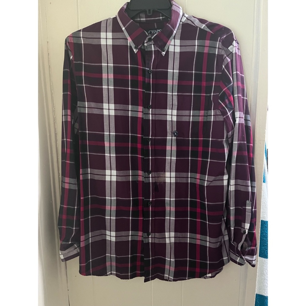 Chaps Plaid Button Down Shirt